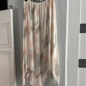 Joie Cream Asymmetrical Maxi Skirt Resort Wear